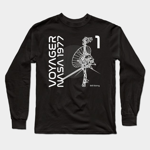 Voyager Still Going (light) Long Sleeve T-Shirt by Doc Multiverse Designs